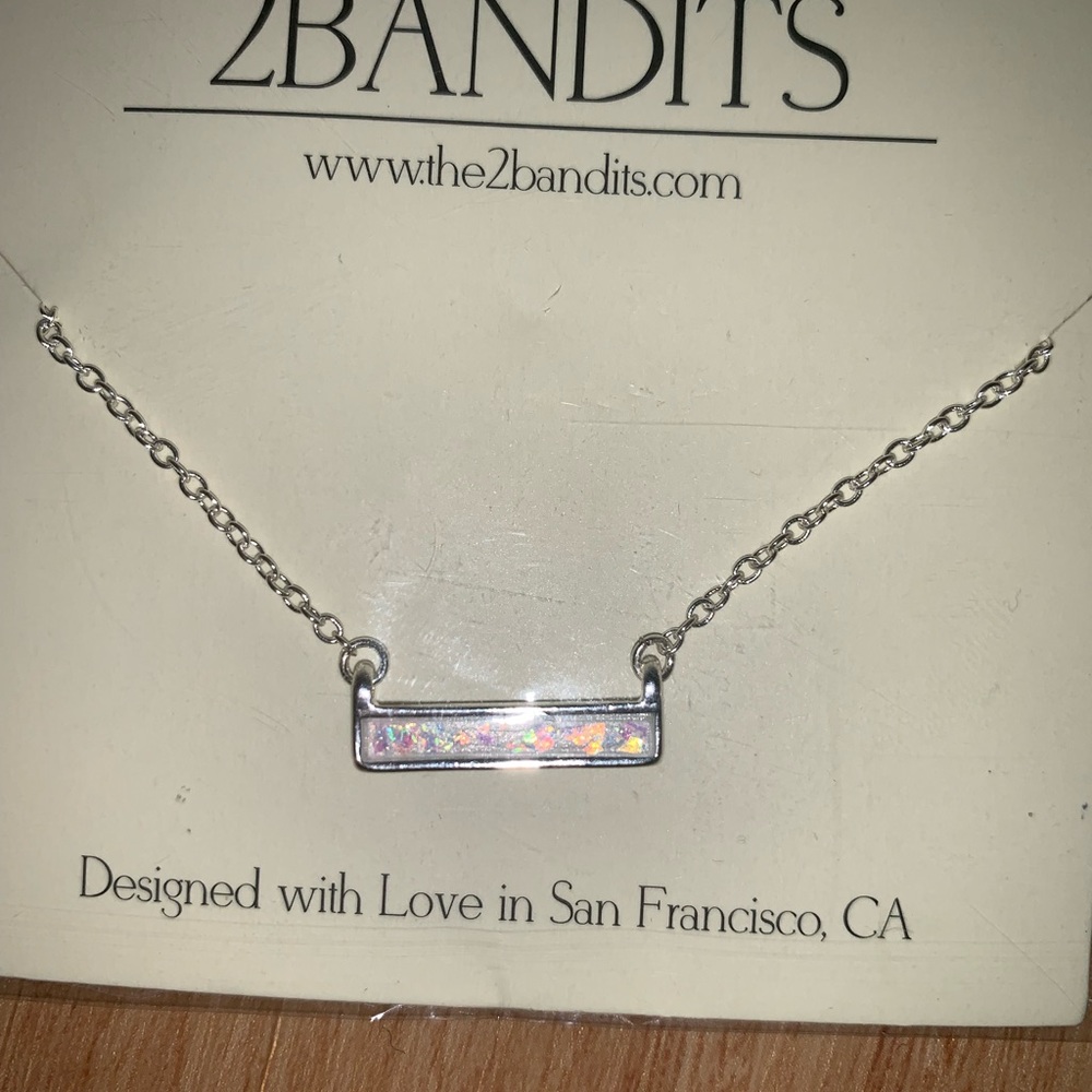 2BANDITS silver necklace stone sparkle
